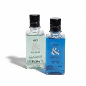 L'Occitane Mer & Mistral Set - Shower Gel & Shampoo 2.5oz 75ml Discontinued Rare